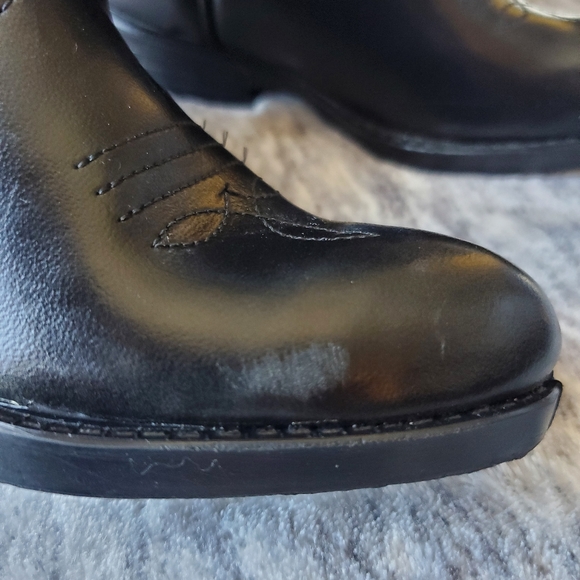 Vintage TEXAS Brand Leather Western Cowboy Boots in black. - Picture 10 of 10